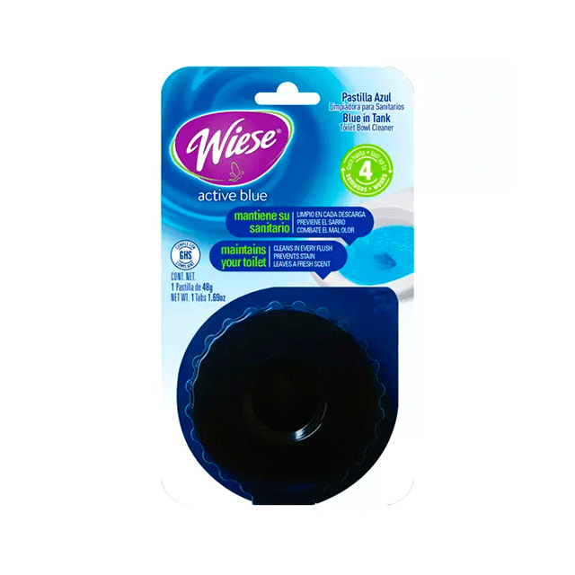 Pastilla azul desinfectante para WC