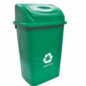 Bote para basura con balancín frontal de 65 lt con impresión Sablón