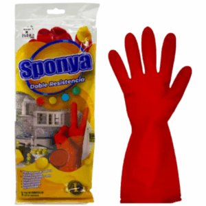 Guante Sponya latex doble resistencia