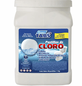 Pastilla de cloro por kilo 48 pzs