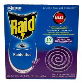 Raid Raidolitos 10 Repuestos Lavanda
