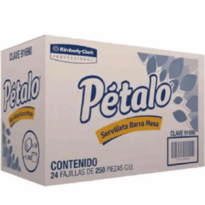 Servilletas Pétalo Barra Mesa 24 fajillas de 250 pzs